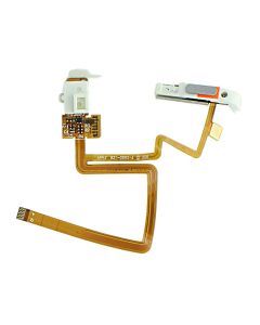iPod Classic 5th 6th 7th Gen Headphone Audio Jack & Hold Flex Cable White Thick