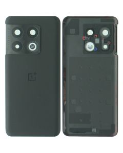 OnePlus 10 Pro Battery Cover / Back Glass + Camera Lens & Adhesive - Black