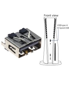 Sony PlayStation 5 PS5 Replacement USB 2.0 Type A Port Connector
