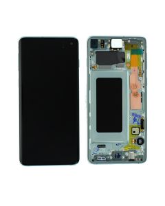 Samsung SM-G973 Galaxy S10 LCD Display / Screen + Touch - Prism Green GH82-18850E