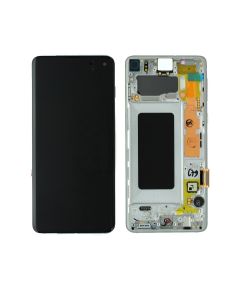 Samsung SM-G973 Galaxy S10 LCD Display / Screen + Touch - Prism White GH82-18850B