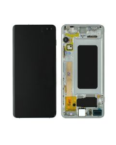 Samsung SM-G975 Galaxy S10 Plus LCD Display / Screen + Touch - Ceramic White GH82-18849J