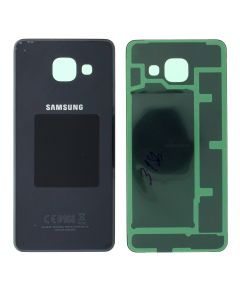 Samsung Galaxy A3 A310 2016 Battery Cover Back Glass - Black GH82-11093B