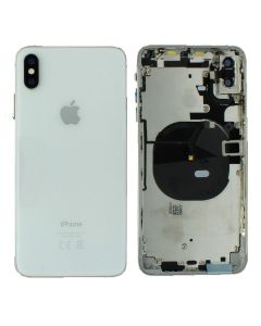 Apple iPhone XS Max Rear Housing Case Chassis + Replacement Components Silver