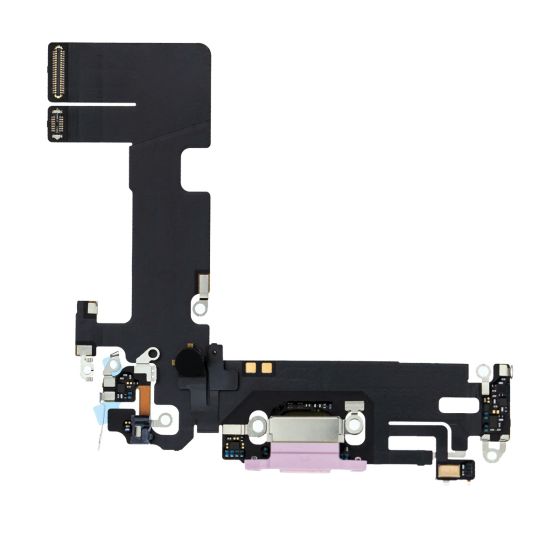 Apple iPhone 13 Replaceable Charging Port Flex With Microphone - Pink