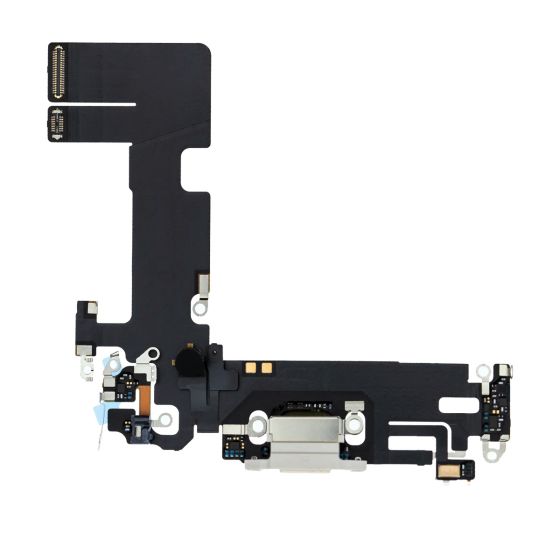 Apple iPhone 13 Mini Replacement Charging Port Flex With Microphone - White