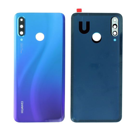 Huawei P30 Lite Peacock Blue Rear Back Battery Cover Glass Panel - OEM