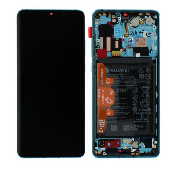 Huawei P30 Pro LCD & Digitizer With Battery - Aurora Blue 02352PGE