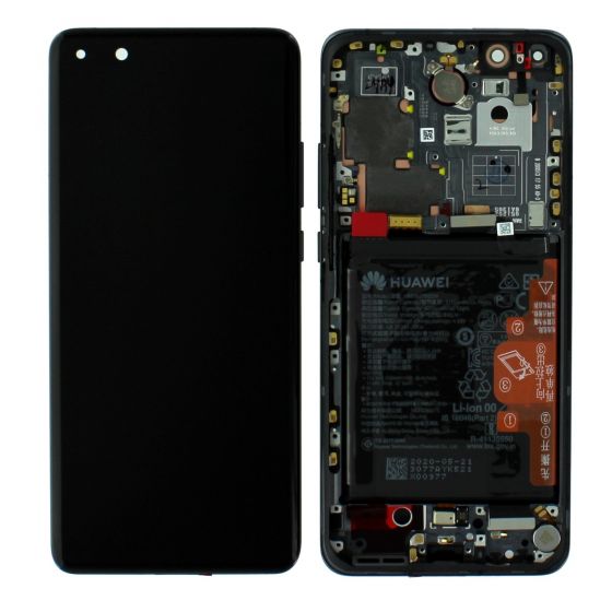 Huawei P40 Pro LCD Screen & Digitizer with Battery - Black 02353PJG
