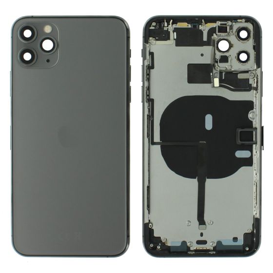 Apple iPhone 11 Pro Max Rear Housing Case + Replacement Components - Space Grey