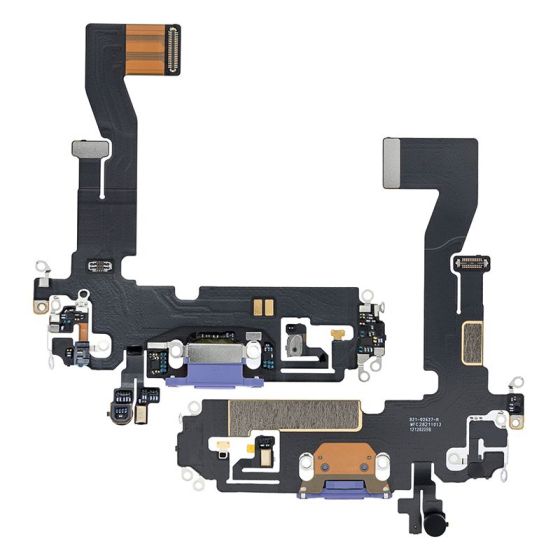 Apple iPhone 12 / iPhone 12 Pro Charging Port Flex + Microphone - Purple