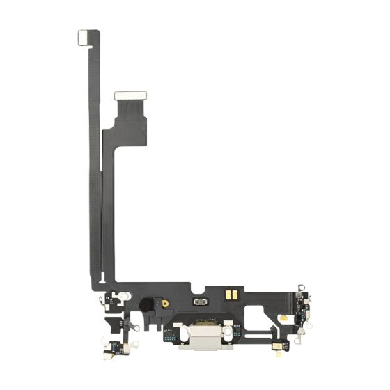 Apple iPhone 12 Pro Max Replacement Charging Port Flex With Microphone - Silver