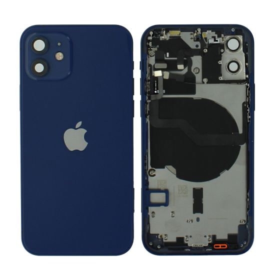 Apple iPhone 12 Rear Housing Case Chassis + Replacement Components - Blue