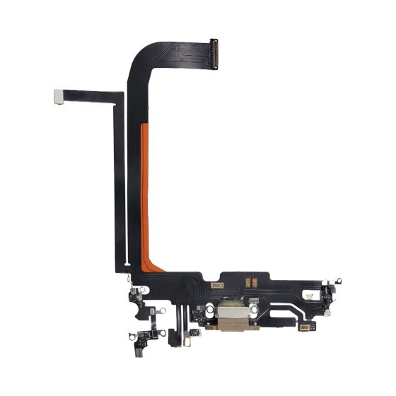 Apple iPhone 13 Pro Max Replacement Charging Port Flex With Microphone - Gold