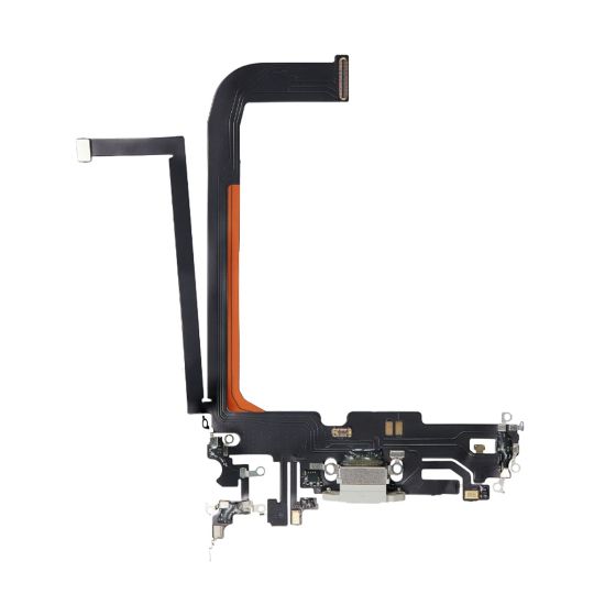Apple iPhone 13 Pro Max Replacement Charging Port Flex With Microphone - Silver