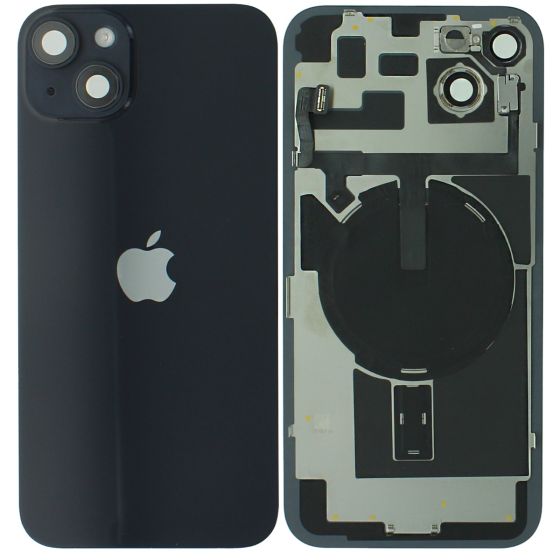 iPhone 14 Plus Rear Back Glass + MagSafe NFC Wireless Charging & Adhesive Black