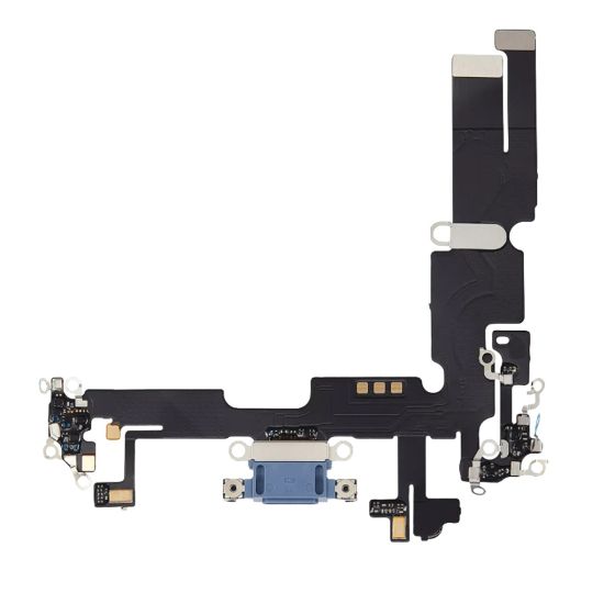 Apple iPhone 14 Plus Replacement Charging Port Flex With Microphone - Blue