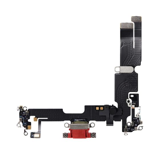 Apple iPhone 14 Replacement Charging Port Flex With Microphone - Red