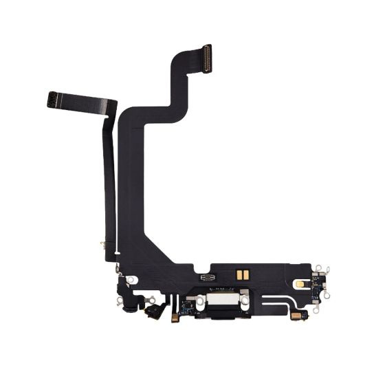 Apple iPhone 14 Pro Replacement Charging Port Flex With Microphone - Black