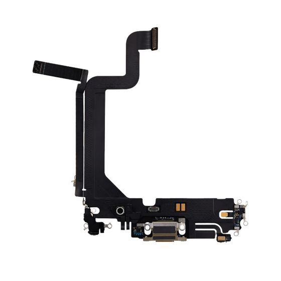 Apple iPhone 14 Pro Max Replacement Charging Port Flex With Microphone - Gold