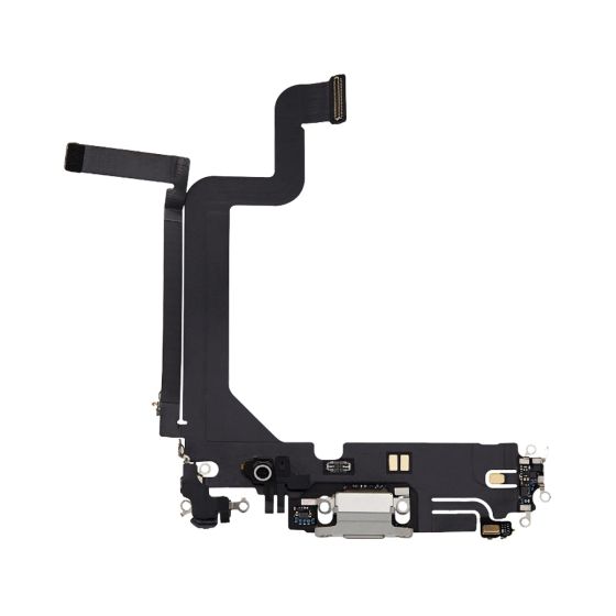 Apple iPhone 14 Pro Replacement Charging Port Flex With Microphone - Silver