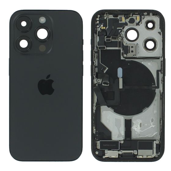 Apple iPhone 14 Pro Back Glass & Middle Frame + Small Parts Black USA