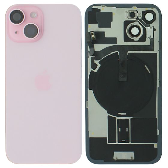 iPhone 15 Rear Back Glass + MagSafe NFC Wireless Charging Flex & Adhesive Pink