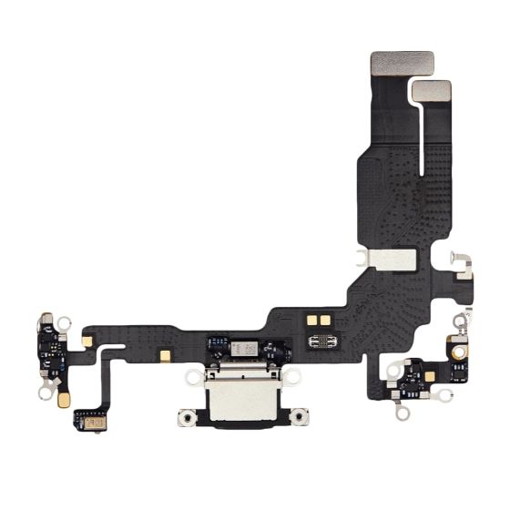 Apple iPhone 15 Replacement Charging Port Flex With Microphone - Black