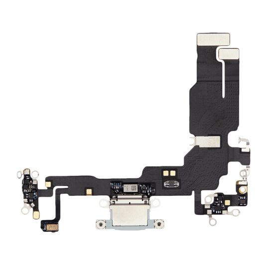 Apple iPhone 15 Replacement Charging Port Flex With Microphone - Blue