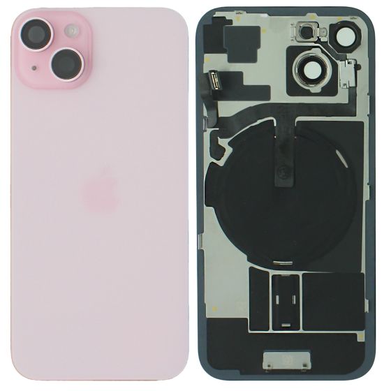 iPhone 15 Plus Rear Back Glass + MagSafe NFC Wireless Charging & Adhesive Pink