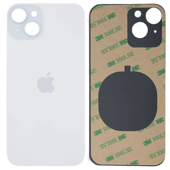 iPhone 15 Plus Big Camera Hole Back Glass Battery Cover Replacement + 3M Adhesive Blue