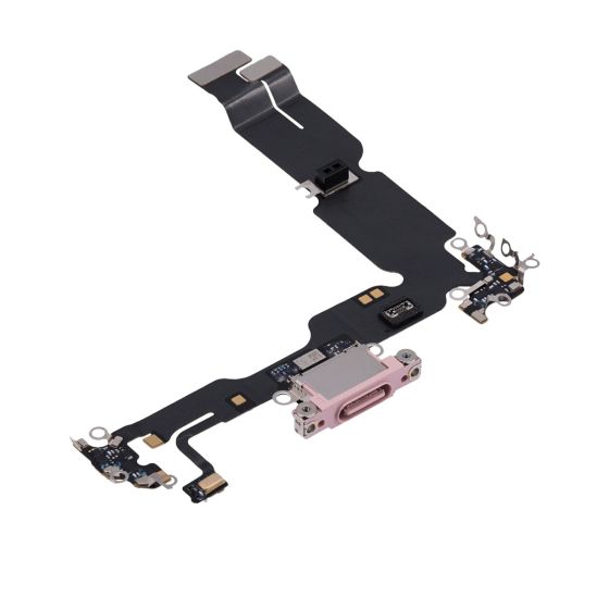 Apple iPhone 15 Replacement Charging Port Flex With Microphone - Pink