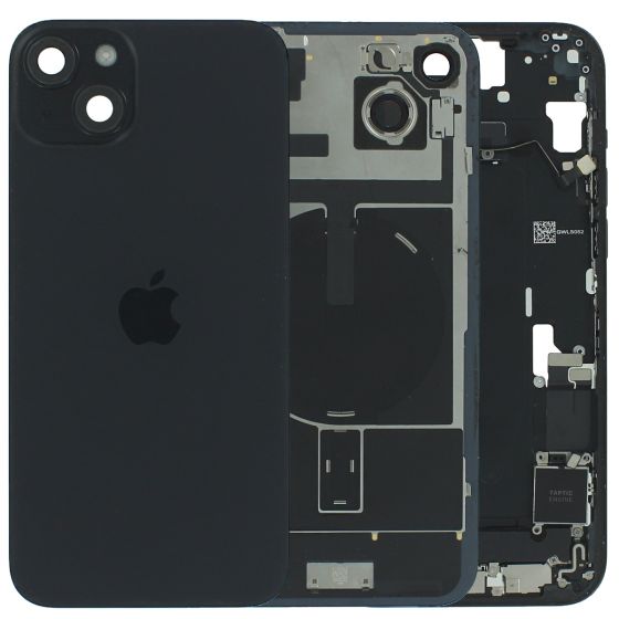 Apple iPhone 15 Plus Back Glass & Middle Frame + Small Parts Black USA