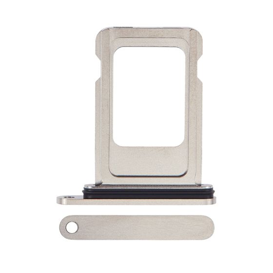 Apple iPhone 15 Pro / iPhone 15 Pro Max Replacement SIM Card Tray OEM White Titanium