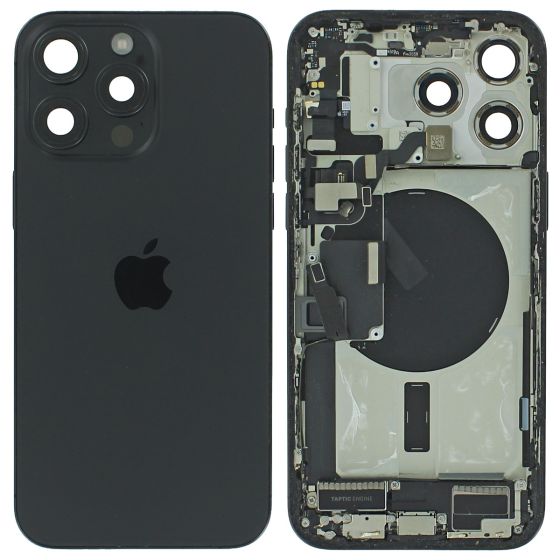 iPhone 15 Pro Max Rear Housing & Back Glass + Small Parts Black Grade A