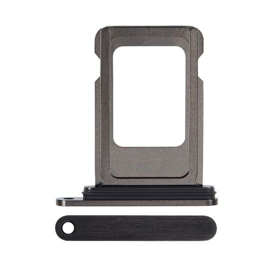 Apple iPhone 15 Pro / iPhone 15 Pro Max Replacement SIM Card Tray OEM Black Titanium