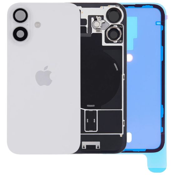 Apple iPhone 16 Rear Back Glass + MagSafe NFC Wireless Charging Flex White