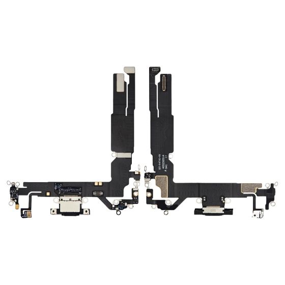 Apple iPhone 16 Charging Port Flex + Microphone - Black