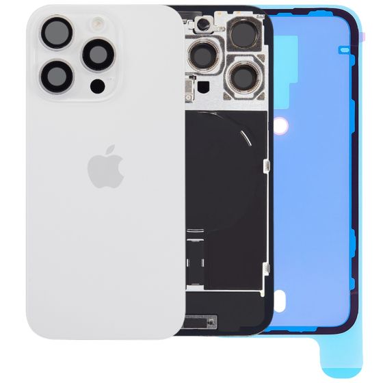 Apple iPhone 16 Pro Max Rear Back Glass + MagSafe NFC Wireless Charging Flex White Titanium