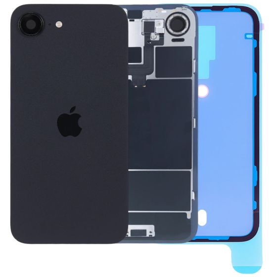 Apple iPhone 16e Rear Back Glass + MagSafe NFC Wireless Charging Flex Black