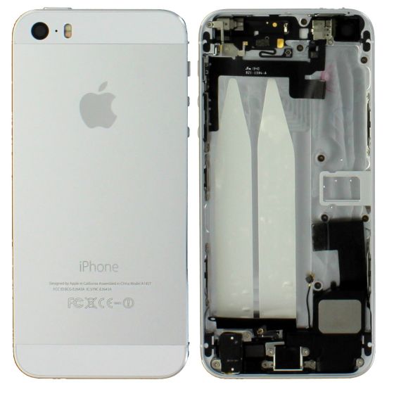 Apple iPhone 5S A1457 Rear Housing Case Chassis + Small Parts Components Silver