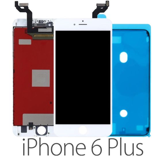iPhone 6 Plus LCD Display & Touch Screen Replacement + Adhesive White
