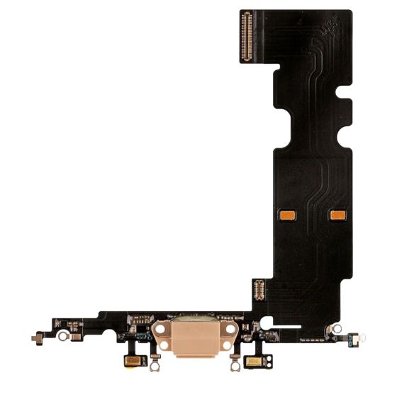 Apple iPhone 8 Plus Charging Port Flex + Microphone - Gold