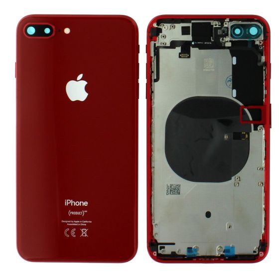 Apple iPhone 8 Plus Rear Housing With Components - Red