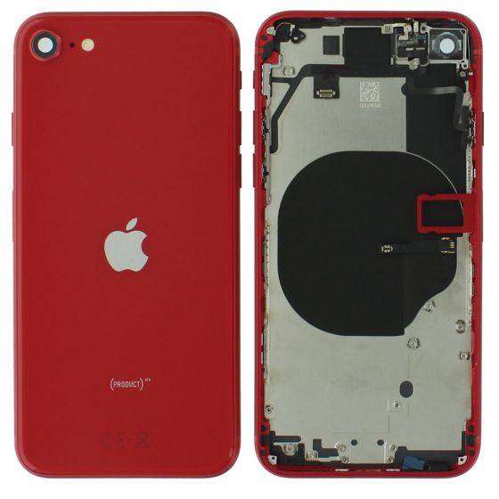 Apple iPhone SE 2 2020 A2296 Rear Housing Case Chassis + Replacement Parts Red