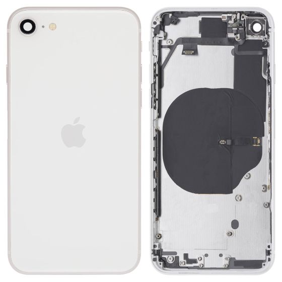 Apple iPhone SE 2 2020 A2296 Rear Housing Case Chassis + Replacement Parts White