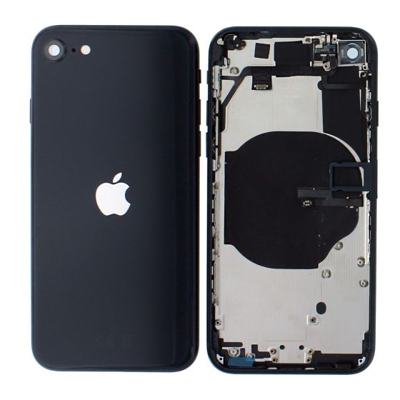 Apple iPhone SE 3 2022 A2783 Rear Housing Case Chassis + Replacement Parts Black