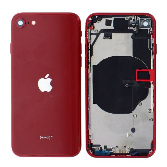 Apple iPhone SE 3 2022 A2783 Rear Housing Case Chassis + Replacement Parts Red