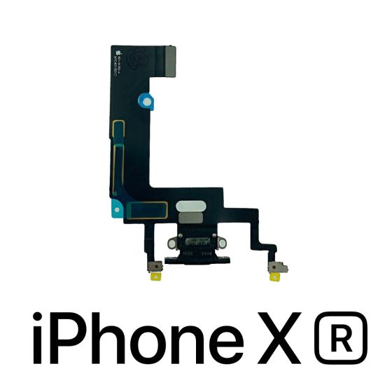 Apple iPhone XR Charging Port Flex + Microphone Replacement - Black