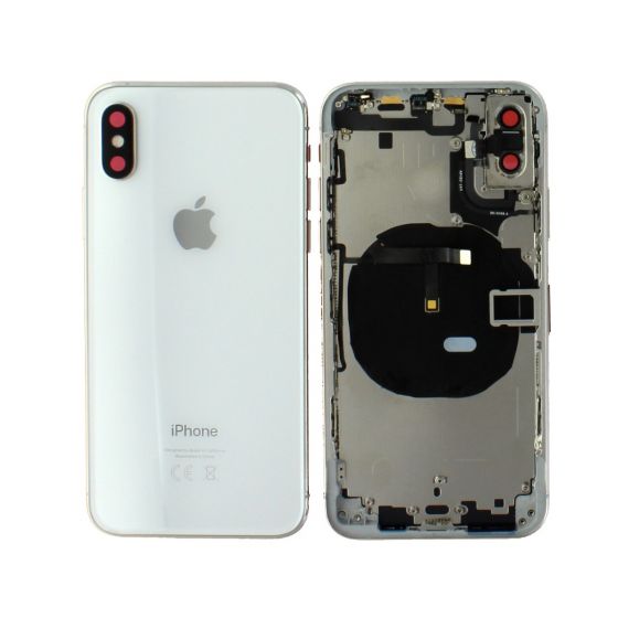 Apple iPhone XS Rear Housing With Components - Silver